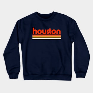 Retro Houston Stripes Crewneck Sweatshirt